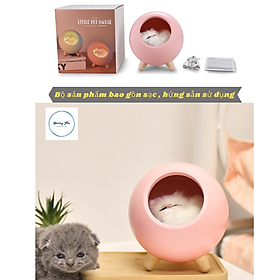 Mua Đèn Bàn Trang Trí Tích Hợp Loa Bluetooth Không Dây Kiêm Đèn Ngủ Mèo Con Cute Màu Hồng Chỉnh Được Độ Sáng