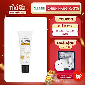 Gel Chống Nắng Cho Mọi Loại Da Heliocare 360 Gel Oil Free SPF50 50ml