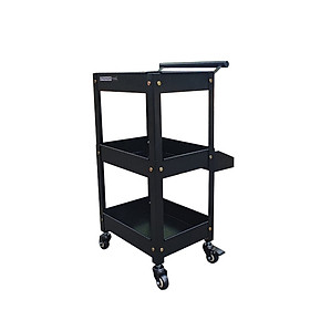 Mua Xe đẩy dụng cụ mini 3 tầng có khay phụ thép sơn tĩnh điện