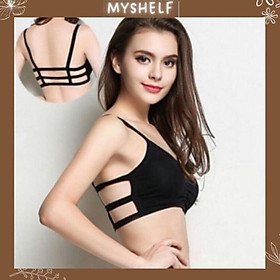 Áo bra nữ đệm mỏng không gọng 3 dây sau cá tính