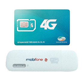 Huawei E8231 | Thiết bị phát wifi 3G Mobifone USB 3G Mobifone + Sim Viettel Trọn Gói 12 Tháng | 5GB/tháng tốc độ cao - Hàng Nhập khẩu