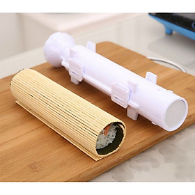 Mua Khuôn ống làm sushi  cơm cuộn siêu nhanh+ Tặng mành cuộn sushi kèm vá múc-Dụng cụ cuốn sushi gimbab siêu nhanh 29*7*7cm - Dụng cụ làm sushi tại nhà  khuôn nhựa làm sushi