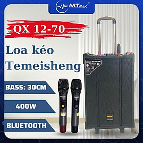 Mua Loa karaoke Temeisheng QX1270 - Bass 30 kèm 2 Micro Không Dây công suất 400w hát karaoke cực đã có tay kéo cực tiện dụng tặng kèm 2 mic uhf cáo cấp khả năng phát âm thanh trầm ấm thích hợp gia đình tiệc tùng