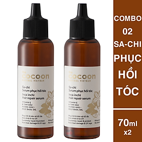 Combo 2 serum Sachi phục hồi tóc the cocoon 70ml