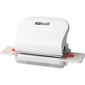 KW-trio 6-Hole Paper Punch Handheld Metal Hole Puncher 5 Sheet Capacity 6mm for A4 A5 B5 Notebook Scrapbook Diary