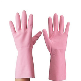 Găng tay cao su Dunlop màu hồng 100% cao su tự nhiên cao cấp mềm dai - made in Japan