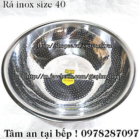 Mua Rá inox size 40 cm loại dầy  rá vo gạo inox cao cấp