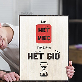 Mua Tranh treo tường gỗ LEVU LV119  Làm hết việc chứ không hết giờ