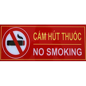 Mua Bảng hiệu CẤM HÚT THUỐC - Chất liệu Mica