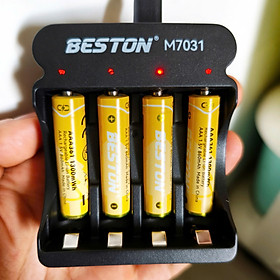 Mua Pin sạc AA/AAA Beston chính hãng 1.5V kèm bộ sạc nhanh tự ngắt hàng cao cấp