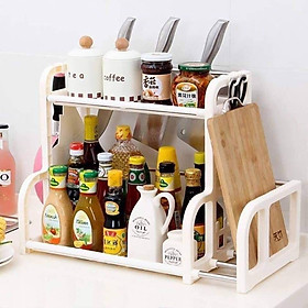 Mua Kệ Gia Vị Có Chỗ Để Thớt  Nhựa Cao Cấp Siêu Bền Đẹp