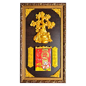 Lịch Gỗ Phù Điêu Thổ Địa - SK038