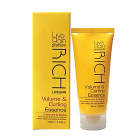 Kem dưỡng tạo kiểu tóc uốn xoăn Livegain Rich Volume & Curling Essence 160ml