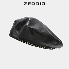 Mũ Nồi Nữ, Nón Beret Da Classic Sang Trọng MNN04