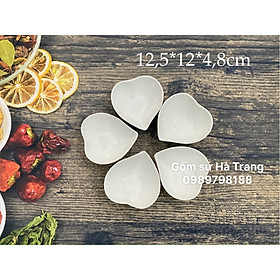 Mua Bộ 5 bát tim lượn gốm sứ Bát Tràng cao cấp