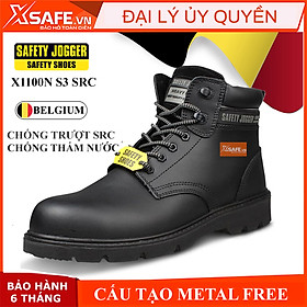 Mua Giày bảo hộ lao động nam Jogger X1100N S3 SRC da bò cao cấp  chống nước  cấu tạo phi kim  chống trượt chuẩn SRC  cổ cao