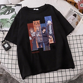 Áo thun tay lỡ unisex in hoạt hình Jujutsu Kaisen cho nam và nữ mẫu HOT độc đẹp giá rẻ