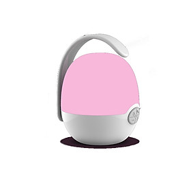 Loa Nghe Nhạc Bluetooth Cầm Tay Mini Đèn Led Đổi Màu Tự Động Hỗ Trợ Khe Cắm Thẻ Nhớ - Loa Màu Trắng