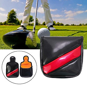 Waterproof Golf Mallet Putter Cover Square Headcover Protecter for Red