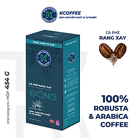Cà phê rang xay nguyên chất 100% Robusta Arabica K-Coffee Đông 454g