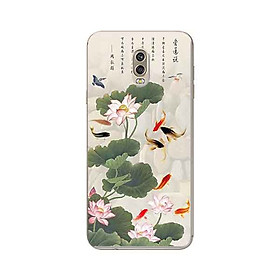 Ốp Lưng in cho Samsung J7 Plus Mẫu Tranh Cá Koi - Hàng Chính Hãng