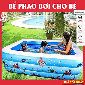 Bể Bơi Trẻ Em Phao Bơi Cho Bé Hồ Bơi Cho Bé Loại 2-3 Tầng Dày Dặn Bền Đẹp Đáy 2 Lớp Chống Trơn Gấp Gọn Dễ Dàng Giao Mùa Ngẫu Nhiên