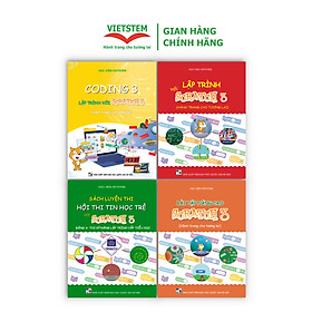 Combo 4 sách hướng dẫn học lập trình Scratch cho học sinh lớp 3