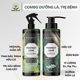 Combo phân bón TRỊ SÂU BỆNH, DƯỠNG LÁ MONROVIA hữu cơ giúp cây khỏe, lá xanh mướt cho cây cảnh