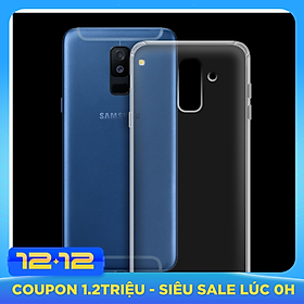 Ốp lưng cho Samsung Galaxy A6 2018 - 01024 - Ốp dẻo trong - Hàng Chính Hãng