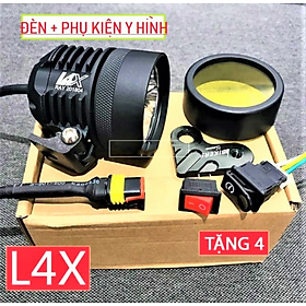 ĐÈN TRỢ SÁNG L4X SIÊU SÁNG LẮP XE MÁY XE HƠI ÔTÔ XE ĐẠP ĐIỆN XE ĐIỆN TẶNG PHỤ KIỆN LẮP ĐẶT HÀNG CHUẨN CHẤT LƯỢNG