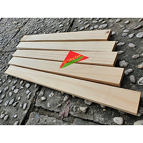 Combo 5 thanh gỗ thông vuông dài 40cm rộng 4cm
