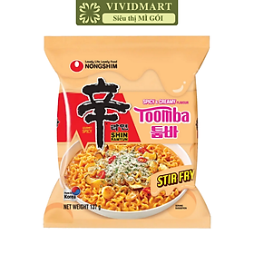 NONGSHIM - Mì xào khô Shin Ramyun hương vị Toomba, Mì trộn kem cay Toomba Nongshim Shin Ramyun (137g/gói)