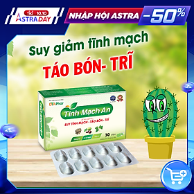 Viên uống Tĩnh Mạch An hỗ trợ nhuận tràng cải thiện suy tĩnh mạch, táo bón