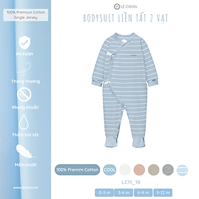 LE COON | Bodysuit Liền Tất 2 Vạt | COOL | 0 - 12 tháng