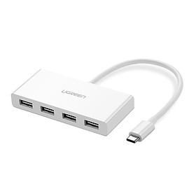 Mua Ugreen UG40379US234TK 15CM màu Trắng Bộ chuyển đổi TYPE C sang 4 USB 3.0 bọc nhựa ABS - HÀNG CHÍNH HÃNG