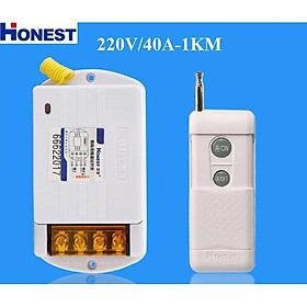 Bộ điều khiển đóng cắt thiết bị điện từ xa công suất lớn Honest 6220KGD-1 tầm xa 1KM (40A/220V)