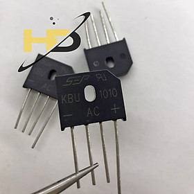 Bộ 2 Chiếc Diode Cầu KBU1010 KBU 1010 10A 1000V DIP-4 Loại Tốt