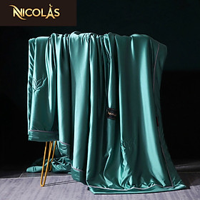 Mua CHĂN HÈ LỤA LẠNH TƠ TẰM NICOLAS Hàng chính hãng