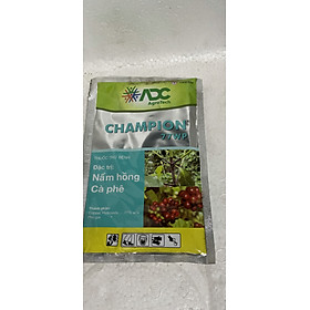 sản phẩm trừ thán thư nấm hồng trên xoài và cà phê CHAMPION 77WP gói 100gr