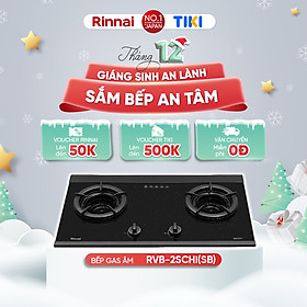 Mua Bếp gas âm đầu đốt trong Rinnai RVB-2SCHi(SB) mặt bếp kính SCHOTT và kiềng bếp gang - Hàng chính hãng