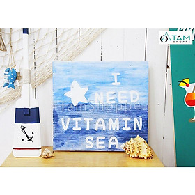 Mua Tranh gỗ treo tường phong cách biển I need TRG-33