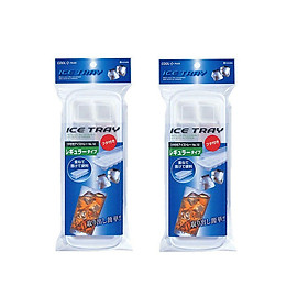 Mua Combo 02 Khay đá nhựa có nắp đậy chống bụi bẩn - Hàng nội địa Nhật Bản