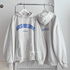 Áo Hoodie GOODVIBESONLY Form Rộng Unisex Hàn Quốc - Khoác Nỉ Nam Nữ Có Nón Mũ Chống Nắng - Thu Đông