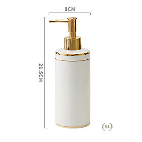 Mua Chai sứ đựng nước rửa tay  sữa tắm  dầu gội thời thượng | BÌNH CÓ VÒI DẠNG NHẤN dành cho PHÒNG TĂM vật liệu