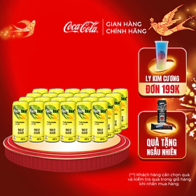 Thùng 24 lon Trà Chanh Với Sả Fuzetea 320mlx24 Sale 12.12  Coca-Cola Official Store