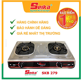 Mua Bếp Gas Đôi Toàn Thân Inox Seika SKB279 - Hàng Chính Hãng