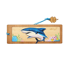 Bookmark Giấy Xoắn Nghệ Thuật - Cá Mập Xanh - Animals- Việt Net