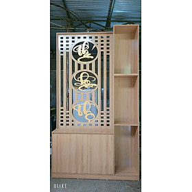 Mua Vách ngăn bình phong kiêm tủ rượu Phúc lộc thọ gỗ mdf phủ min HUCHU vn01