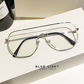 Kính Giả Cận, Gọng Kính Cận Nam Nữ Mắt Vuông To Khung Ngang Không Độ Hàn Quốc - BLUE LIGHT SHOP