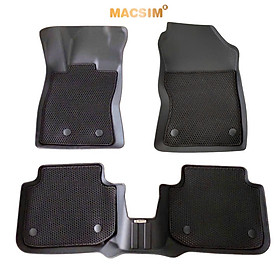 Thảm 2 lớp (sd3) dạng lưới lục giác cho Subaru Crosstrek bề mặt cao su siêu sạch nhãn hiệu Macsim